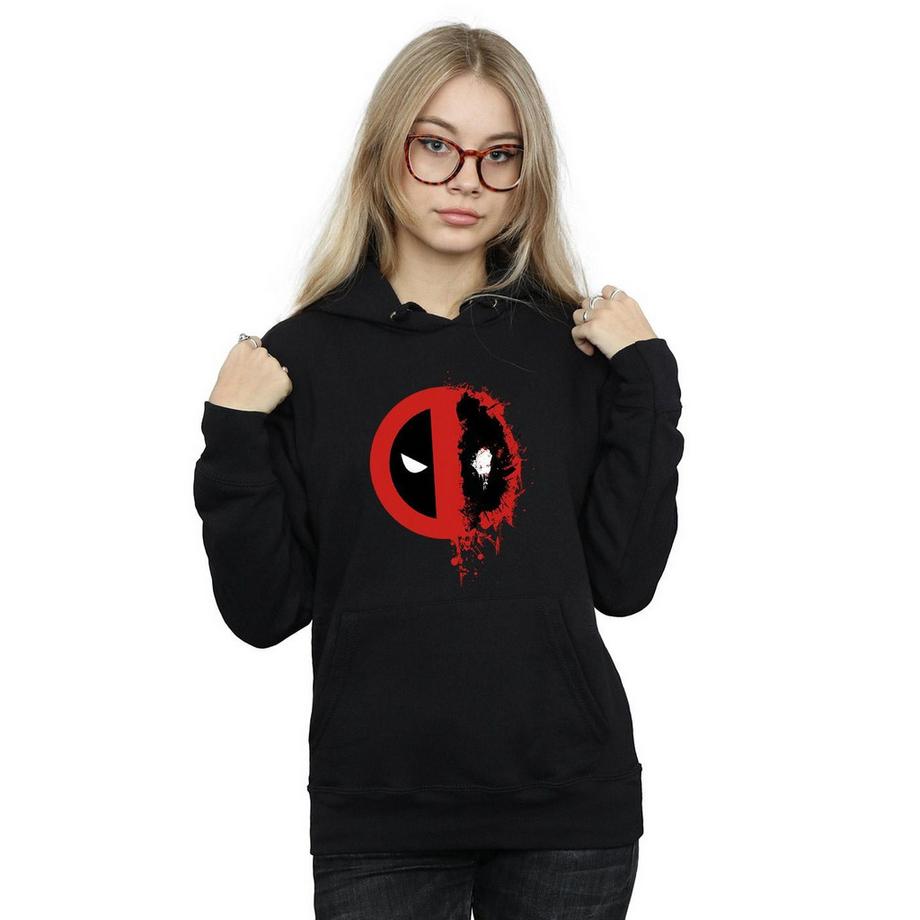 MARVEL Deadpool Splatter Logo Kapuzenpullover  