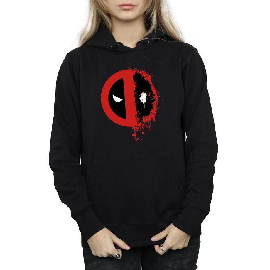 MARVEL Deadpool Splatter Logo Kapuzenpullover  