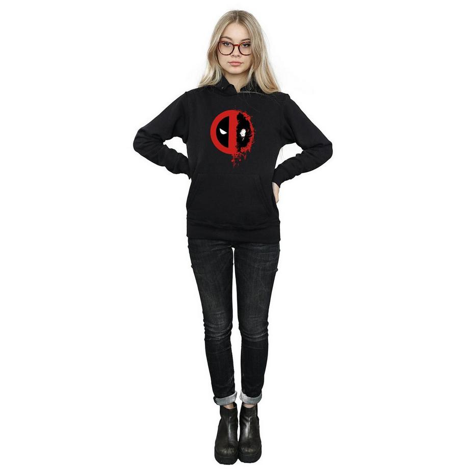 MARVEL Deadpool Splatter Logo Kapuzenpullover  
