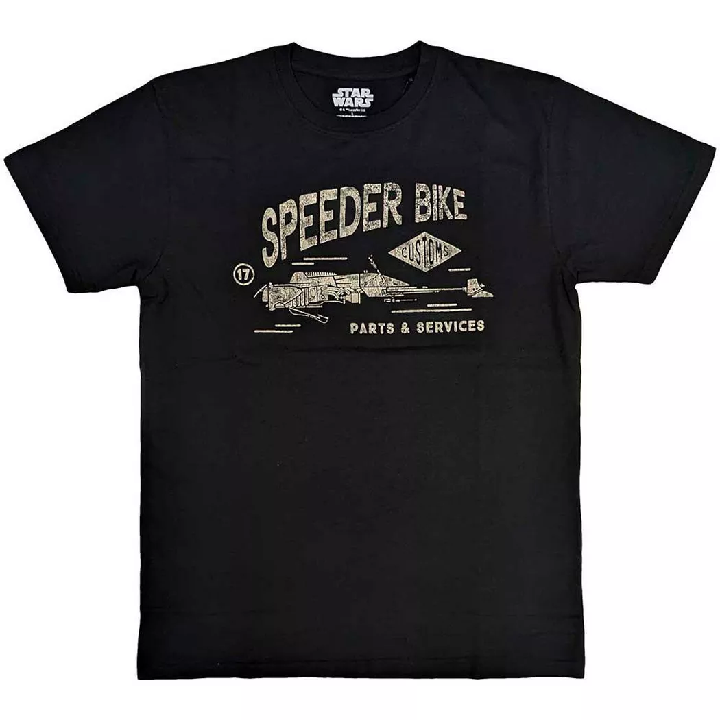 STAR WARS - Speeder Bike TShirt, für Damen, Schwarz, Größe S
