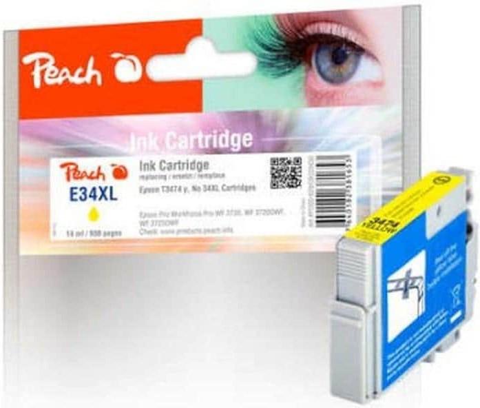 Peach  Tinte Epson T3474, No 34XL, yellow 14ml, 950 Seiten 