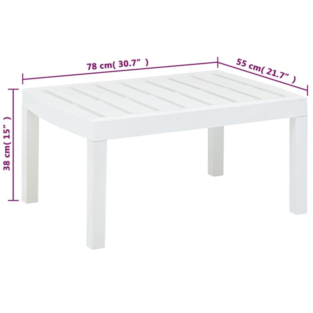 VidaXL Table de jardin plastique  