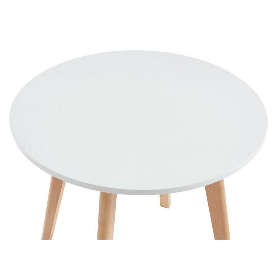 Vente-unique Ensemble table enfant LOULOUNE + 2 chaises LILINOU - Blanc  