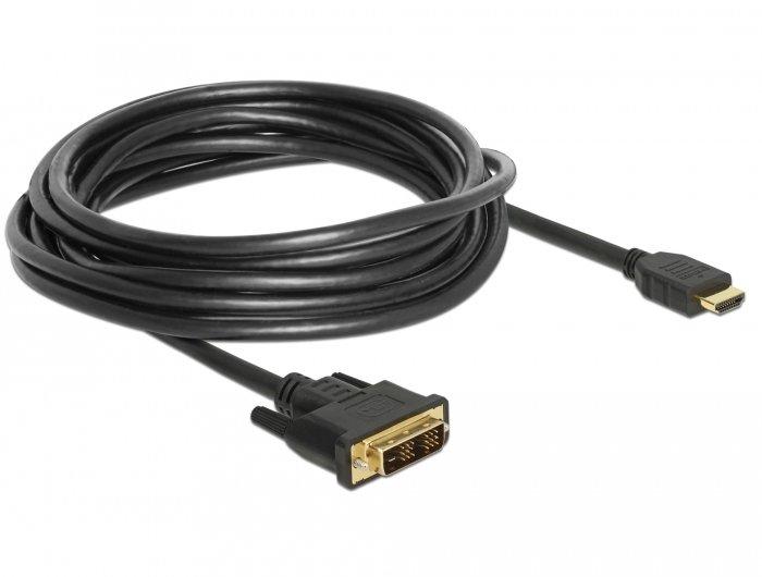 DeLock  DeLOCK 85586 Videokabel-Adapter 5 m DVI-D HDMI Typ A (Standard) Schwarz 