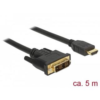 DeLock  DeLOCK 85586 câble vidéo et adaptateur 5 m DVI-D HDMI Type A (Standard) Noir 