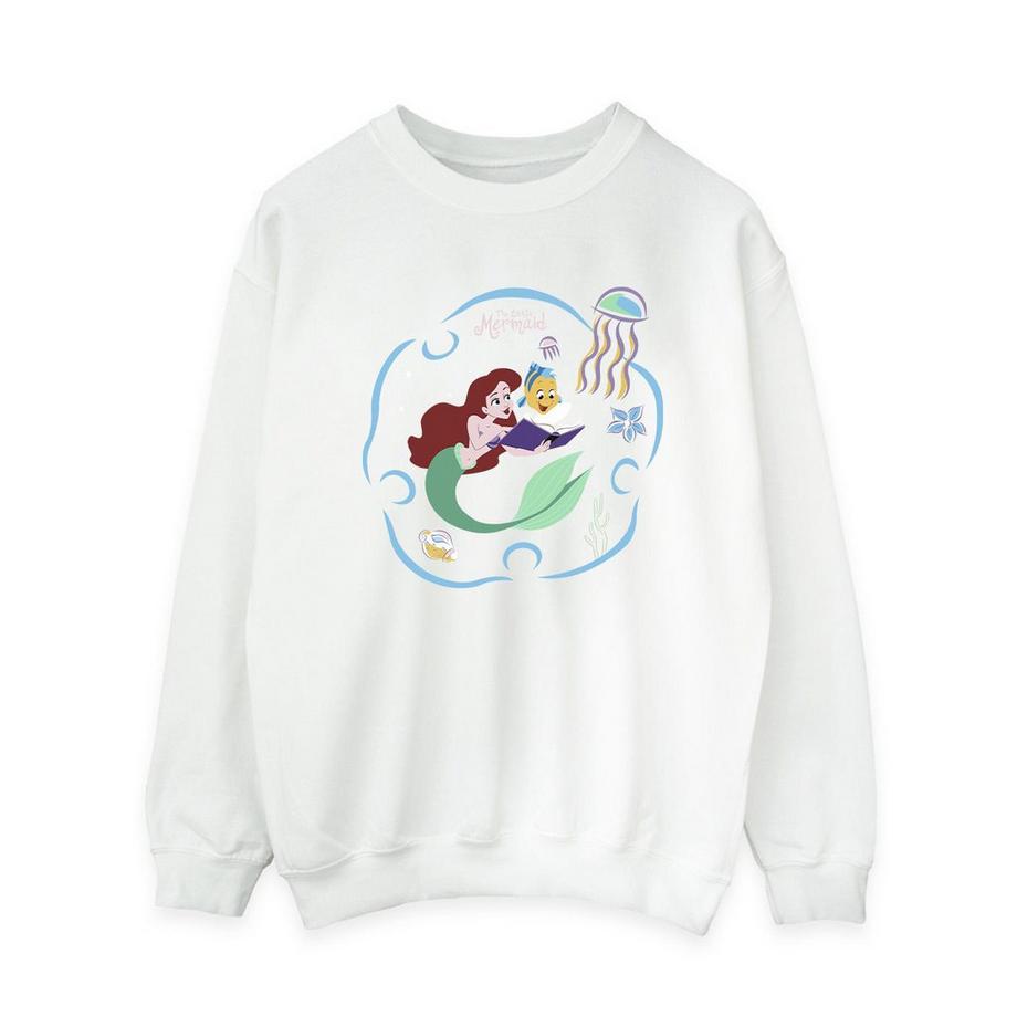 Disney The Little Mermaid Reading A Book Felpa  