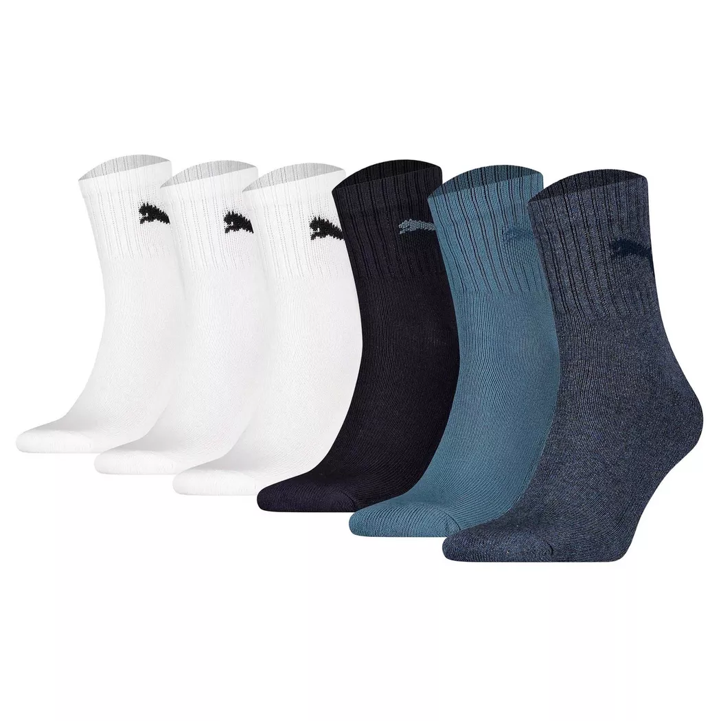 Puma - Socken  6er Pack Stretch, für Herren, Mittelblau, Größe 35-38