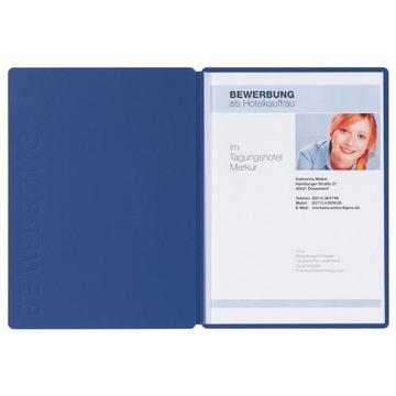 PAGNA Bewerbungsmappe Solo 5mm 22006-02 blau A4