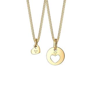 Elli  Collier Ensemble De 2 Pendentifs Coeur 