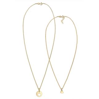 Elli  Collier Ensemble De 2 Pendentifs Coeur 