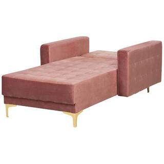 Beliani Chaiselongue aus Samtstoff Modern ABERDEEN  