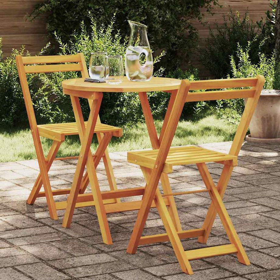 VidaXL Set da Pranzo per Giardino Legno massello di acacia  