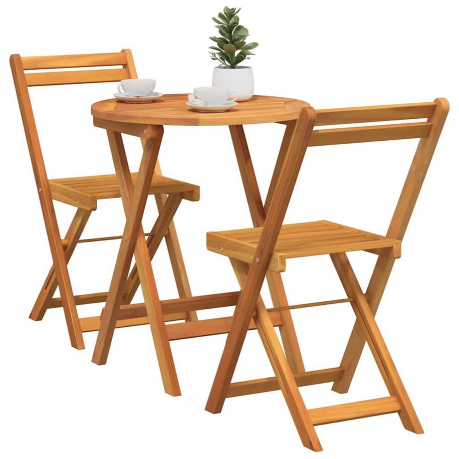VidaXL Set da Pranzo per Giardino Legno massello di acacia  