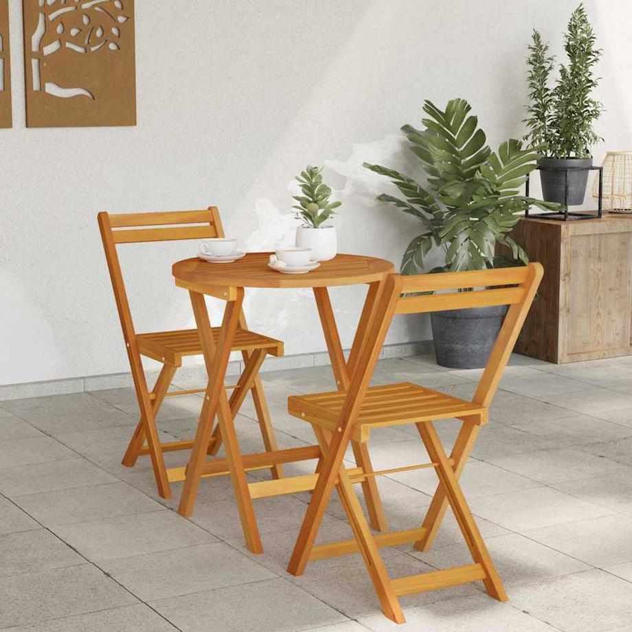 VidaXL Set da Pranzo per Giardino Legno massello di acacia  