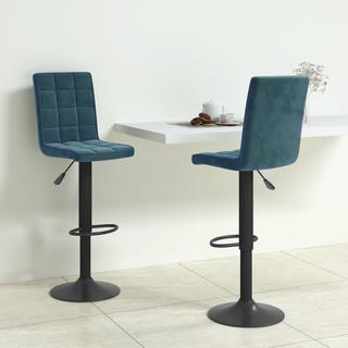 VidaXL Tabouret de bar velours  