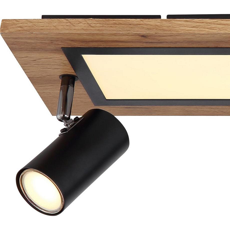 mutoni Plafonnier métal noir mat LED 80x20x18  