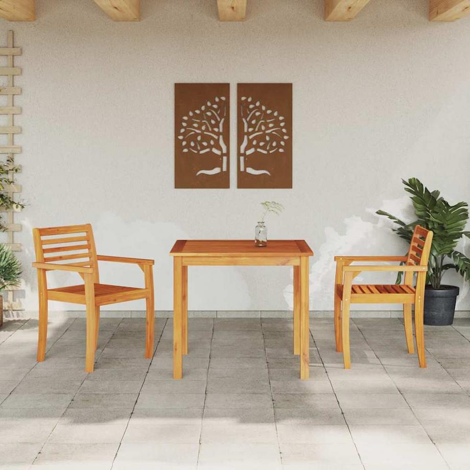 VidaXL Ensemble de salle à manger pour jardin bois d'acacia massif  