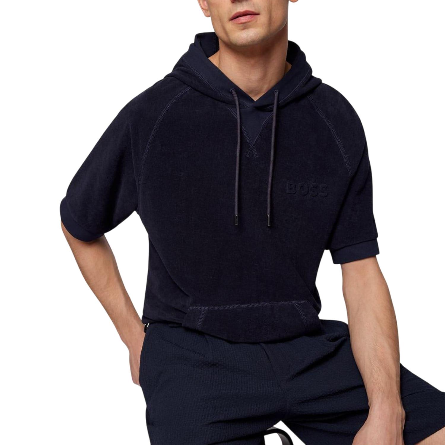 BOSS Sealy 09 Kurzarm Kapuzen-Sweatshirt  