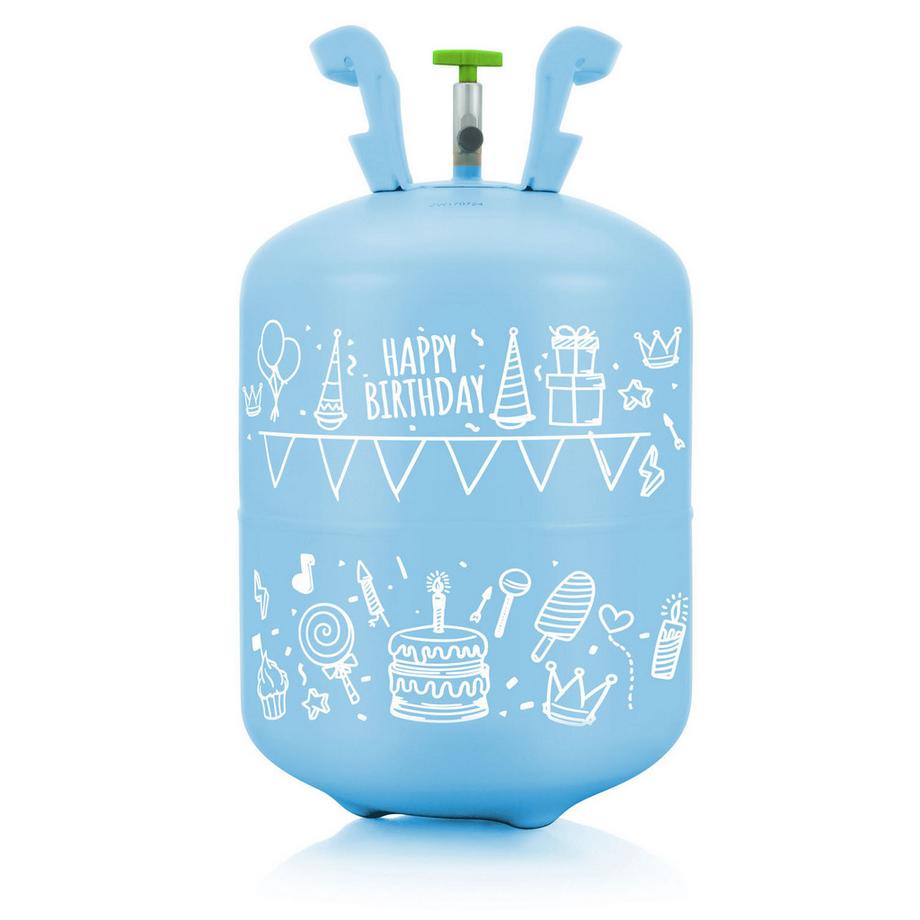 B2X  Bombola di elio da 0,20 m3 con palloncini e nastro Ricokids 