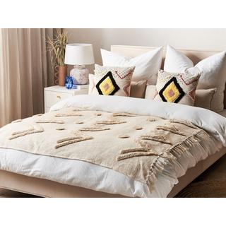 Beliani Retro FATEHPUR Coperta in Cotone  