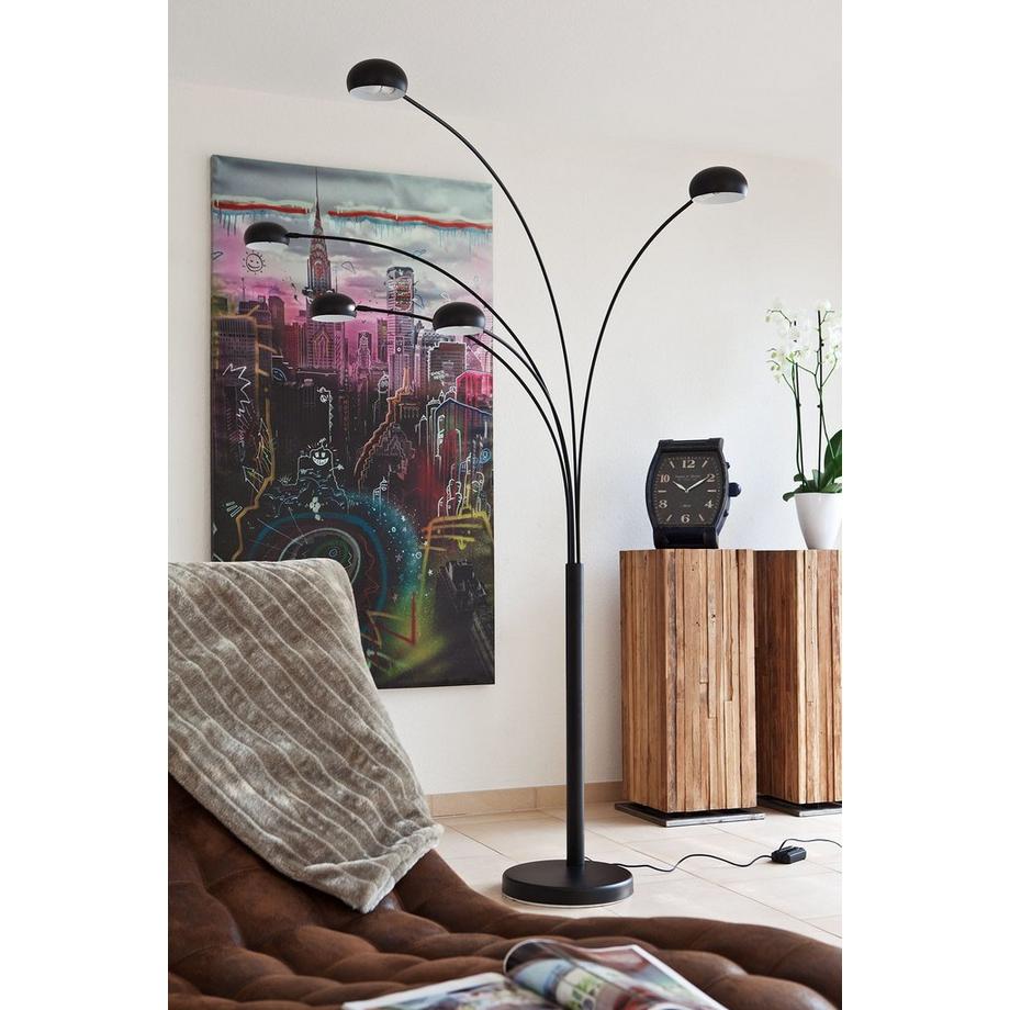 mutoni Lampadaire Five Fingers 220cm noir  