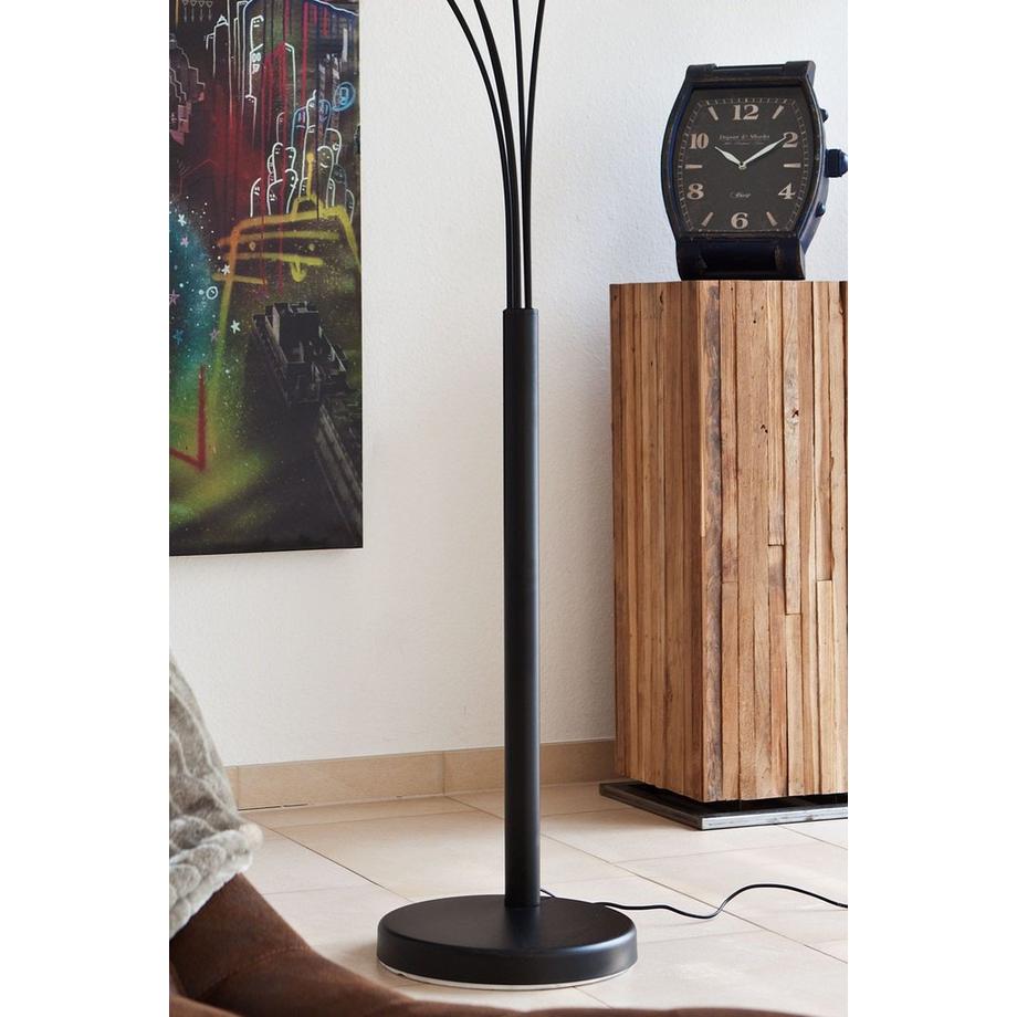 mutoni Lampadaire Five Fingers 220cm noir  
