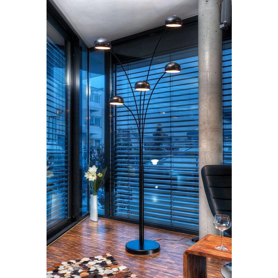 mutoni Lampadaire Five Fingers 220cm noir  