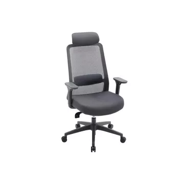 Bürostuhl ergonomisch mit Kopfstütze Stoff Nylon BANKANO
