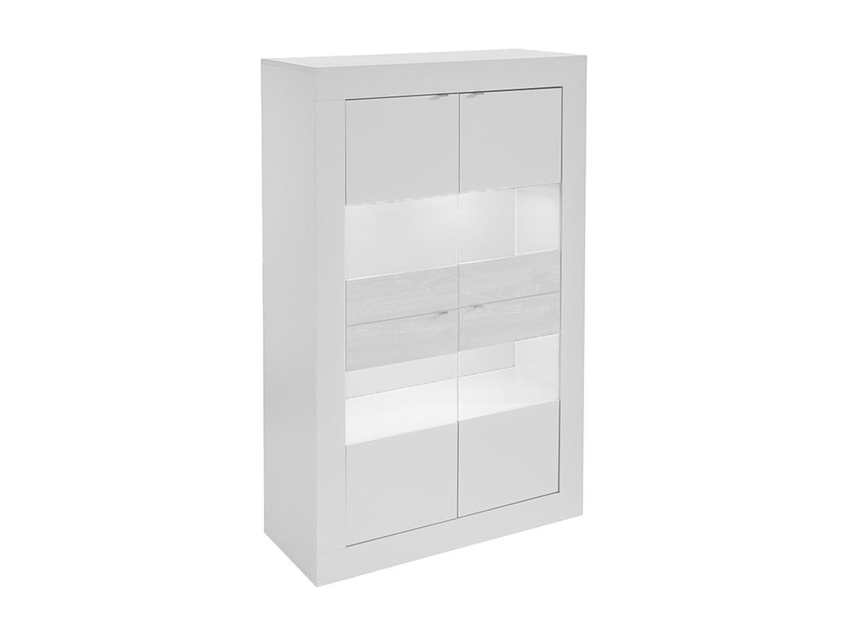 Vente-unique Vitrine COMETE LEDs 4 portes laqué  