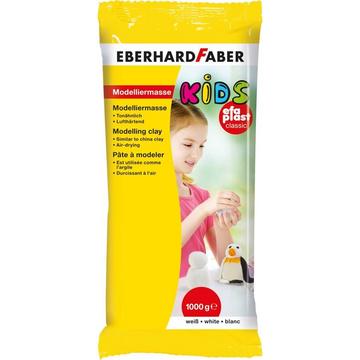 Eberhard Faber EFA Plast Argilla da modellazione 1 kg Bianco 1 pz