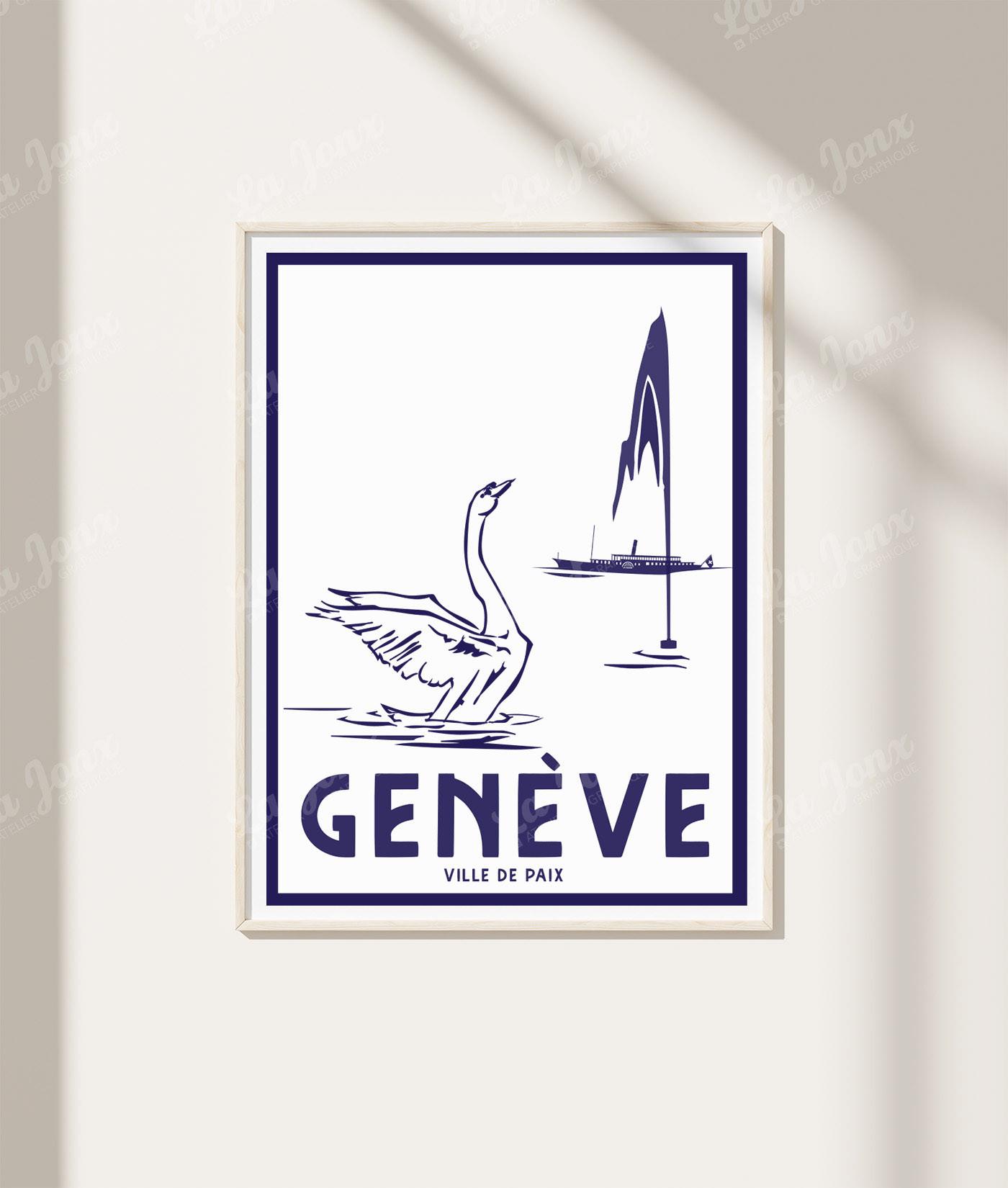 La-Jonx Genève - Ville de paix - Poster  