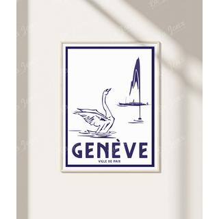 La-Jonx Genève - Ville de paix - Poster  