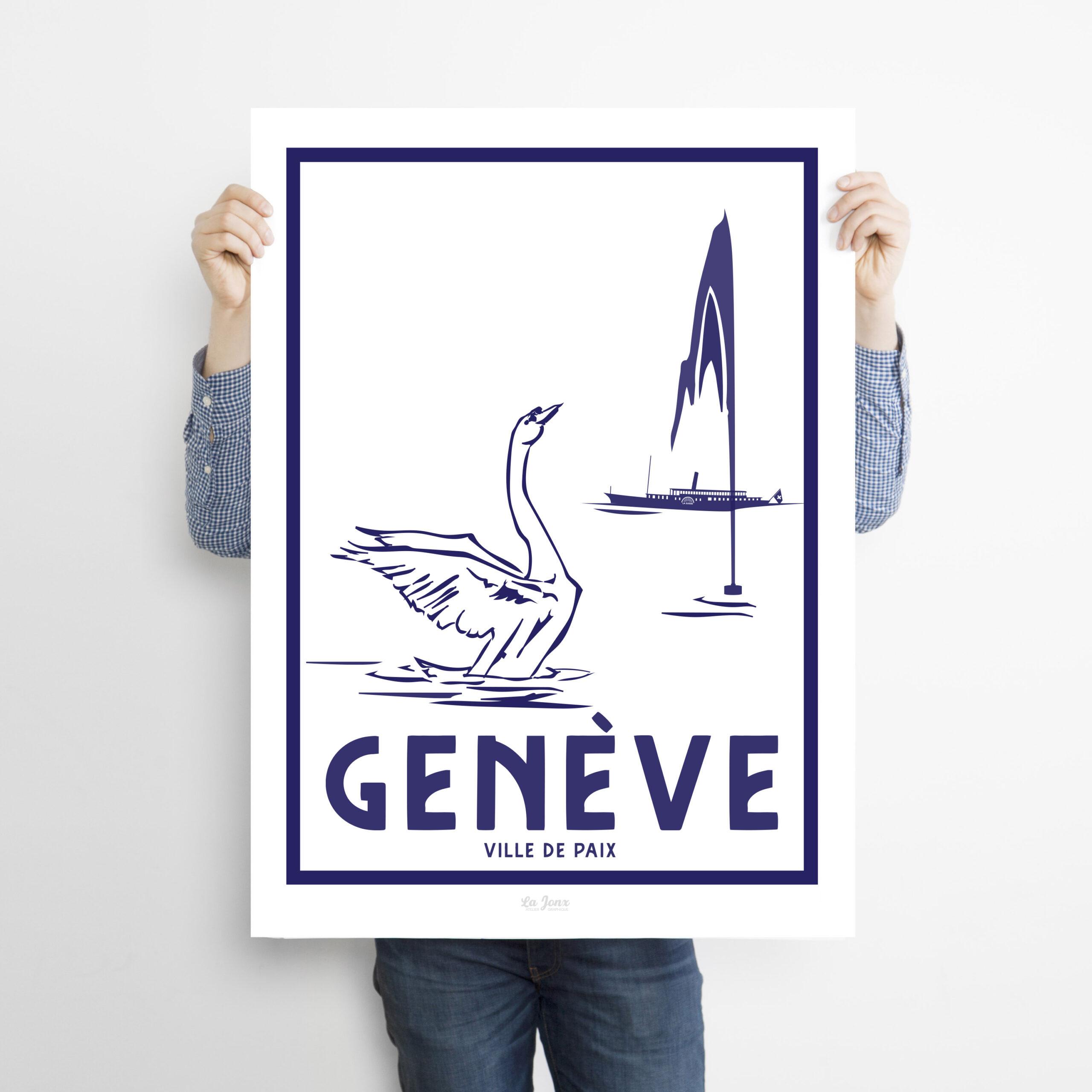 La-Jonx Genève - Ville de paix - Poster  