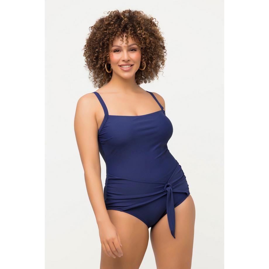 Ulla Popken Maillot de bain drapé fantaisie Bonnets souples recyclé  