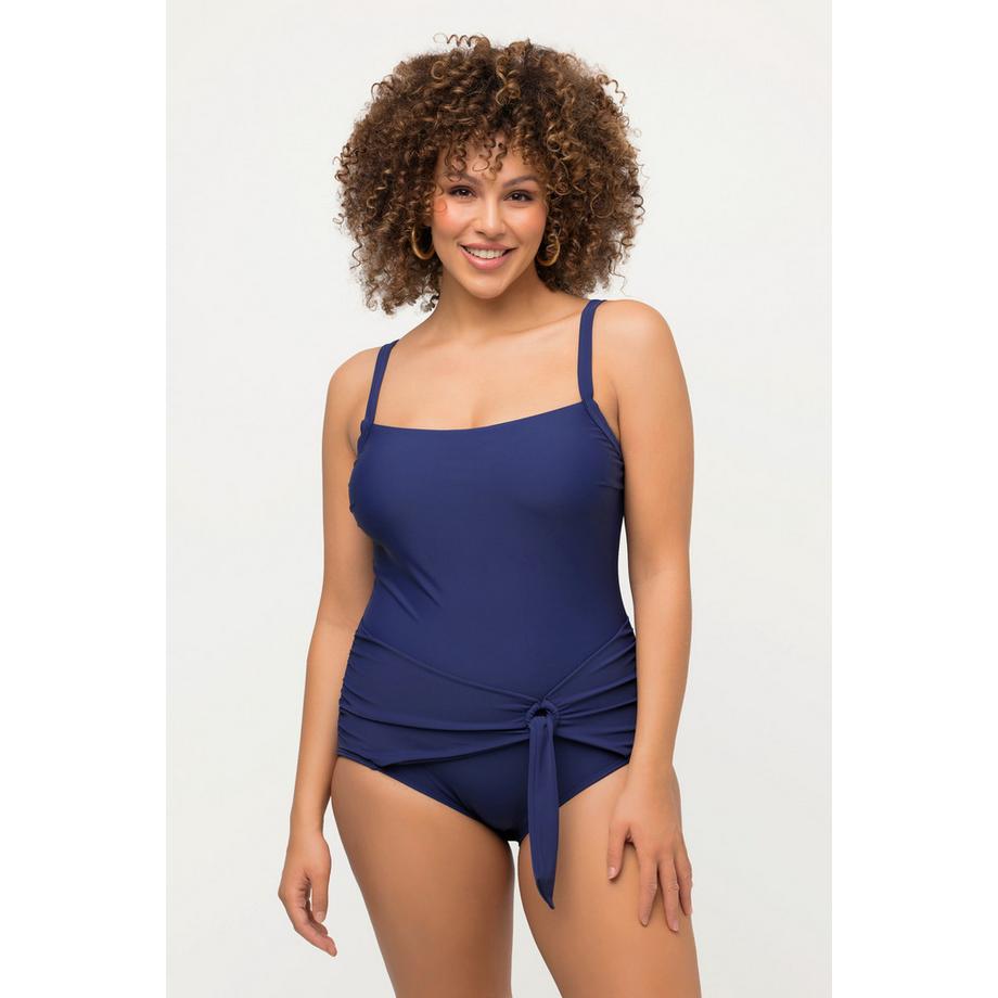 Ulla Popken Maillot de bain drapé fantaisie Bonnets souples recyclé  