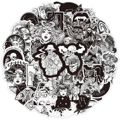 Gameloot Adesivi - Stile Gotico - 50 pz  