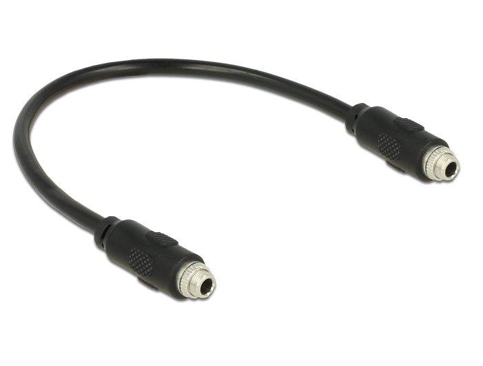 DeLock  DeLOCK 0.25m, 2x3.5mm Audio-Kabel 0,25 m 3.5mm Schwarz 