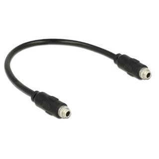 DeLock  DeLOCK 0.25m, 2x3.5mm Audio-Kabel 0,25 m 3.5mm Schwarz 