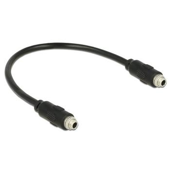 DeLOCK 0.25m, 2x3.5mm cavo audio 0,25 m 3.5mm Nero