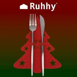 Ruhhy Mallette à couverts - Sapins de Noël, 12 pcs. Ruhy 22304  