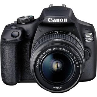 Canon  EOS-2000D Fotocamera digitale reflex incl. EF-S 18-55 mm IS II 24.1 Megapixel Nero Mirino ottico, con fla 