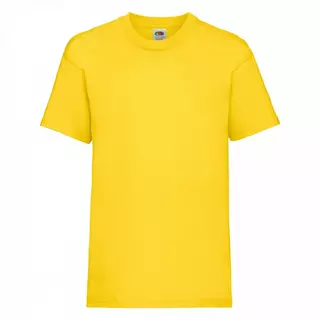 Fruit of the Loom Childrens/Kids TShirt à manches courtes Valueweight  Jaune