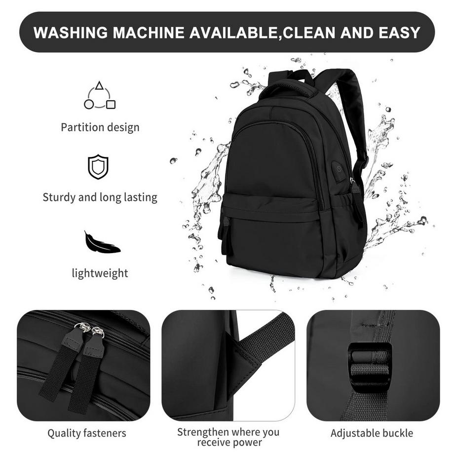 Only-bags.store Sac à dos pour ordinateur portable Sac d'école léger  