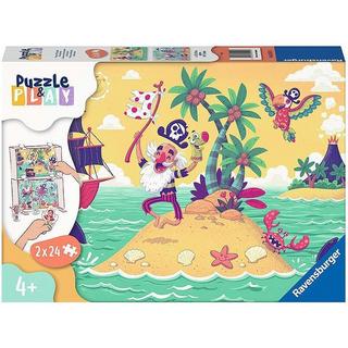 Ravensburger  Puzzle Piraten auf Schatzjagd (2x24) 