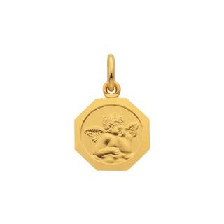 MUAU Schmuck  Pendentif ange gardien or jaune 750, 16x10mm 