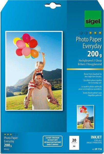 Sigel SIGEL InkJet Photo Paper Everyday A4 IP710 200g glossy 20 Blatt  