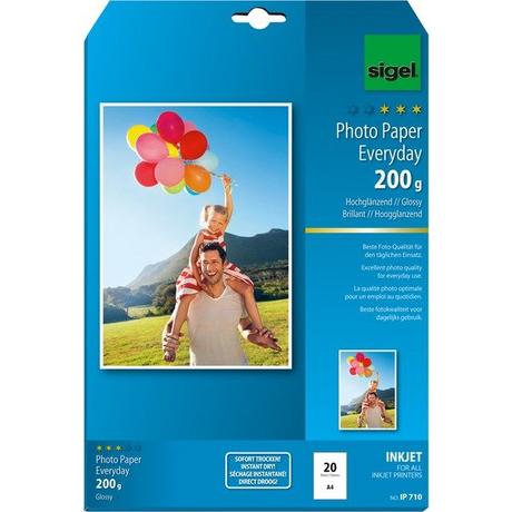 Sigel SIGEL InkJet Photo Paper Everyday A4 IP710 200g glossy 20 Blatt  