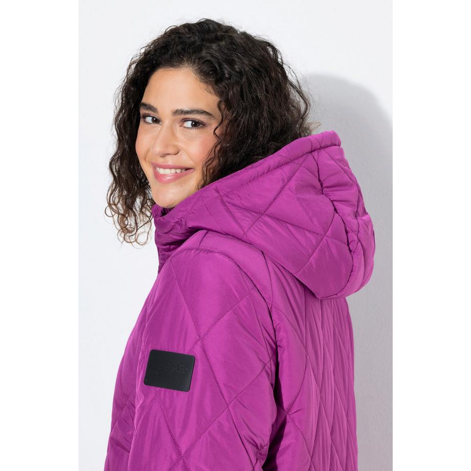 Ulla Popken Manteau matelassé léger imperméable fermeture éclair à double sens  