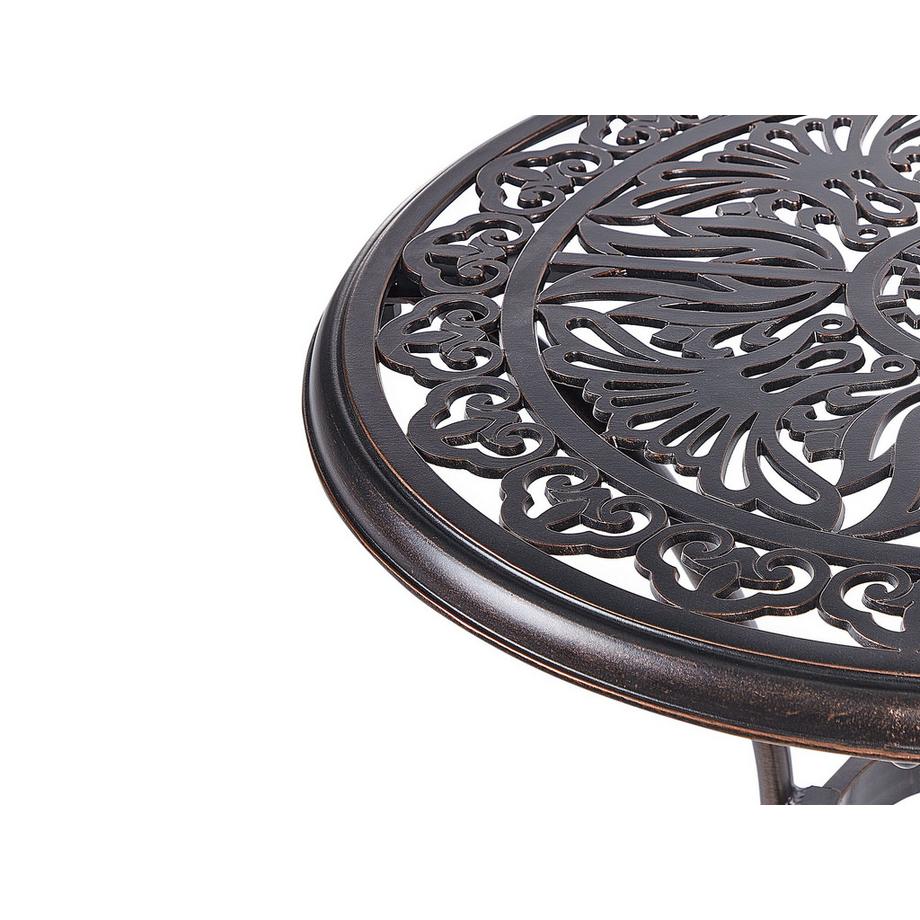 Beliani Outdoor Bistrotisch aus Aluminium Retro ANDALO  