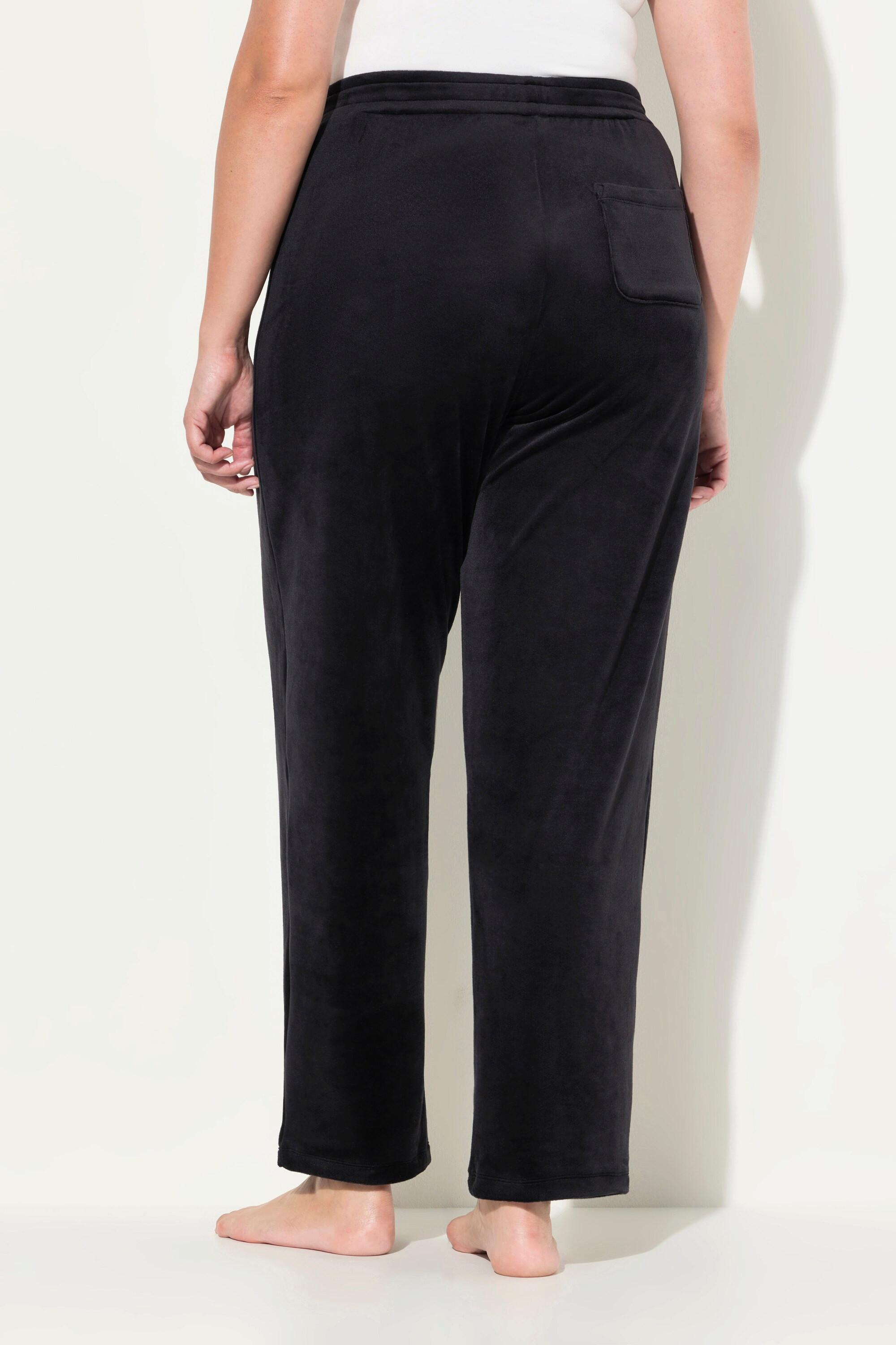 Ulla Popken  Loungewear-Nickihose, weites Bein, recycelt 